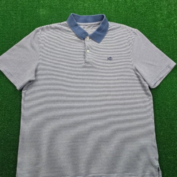 Southern Tide Other - Southern Tide Polo Shirt Mens Large Blue Stripe Short Sleeve Outdoors Casual